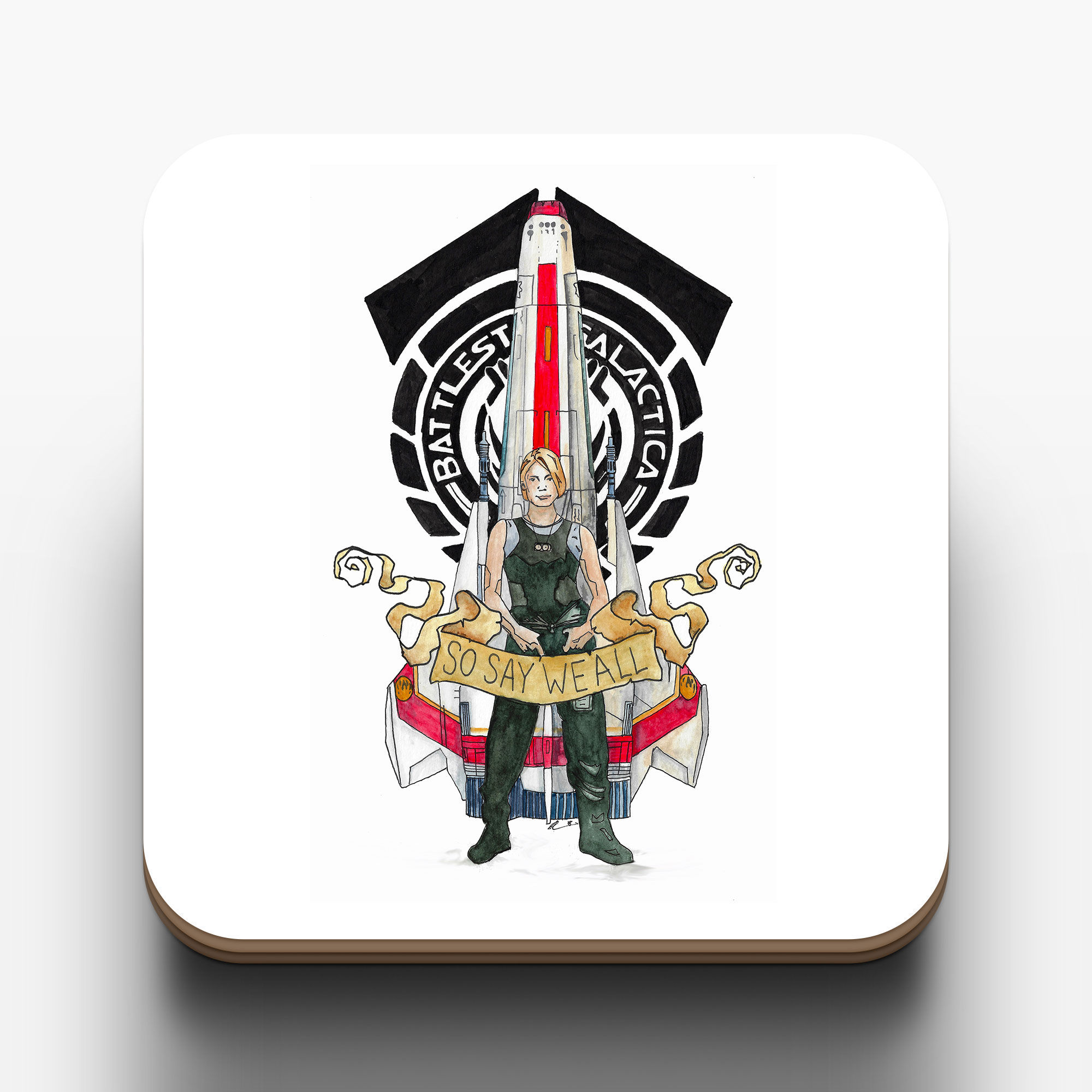 Starbuck - Battlestar Galactica – Katee Sackoff - Coaster