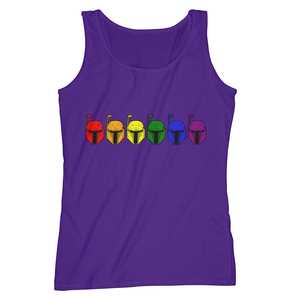 Thumbnail: Boba Fett - Rainbow Pride LGBTQIA plus – Mandalorian Bounty Hunter - Star Wars