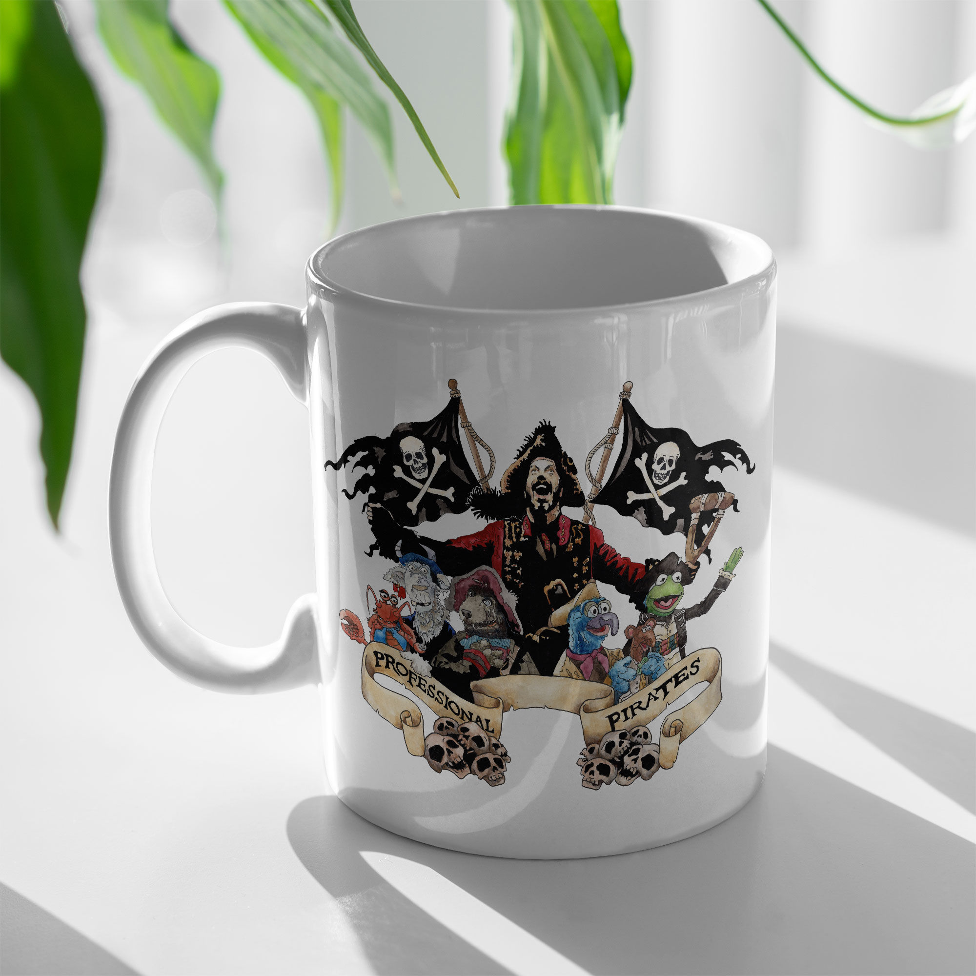 Professional Pirates Tim Curry with Kermit and the Muppets gang - Mug