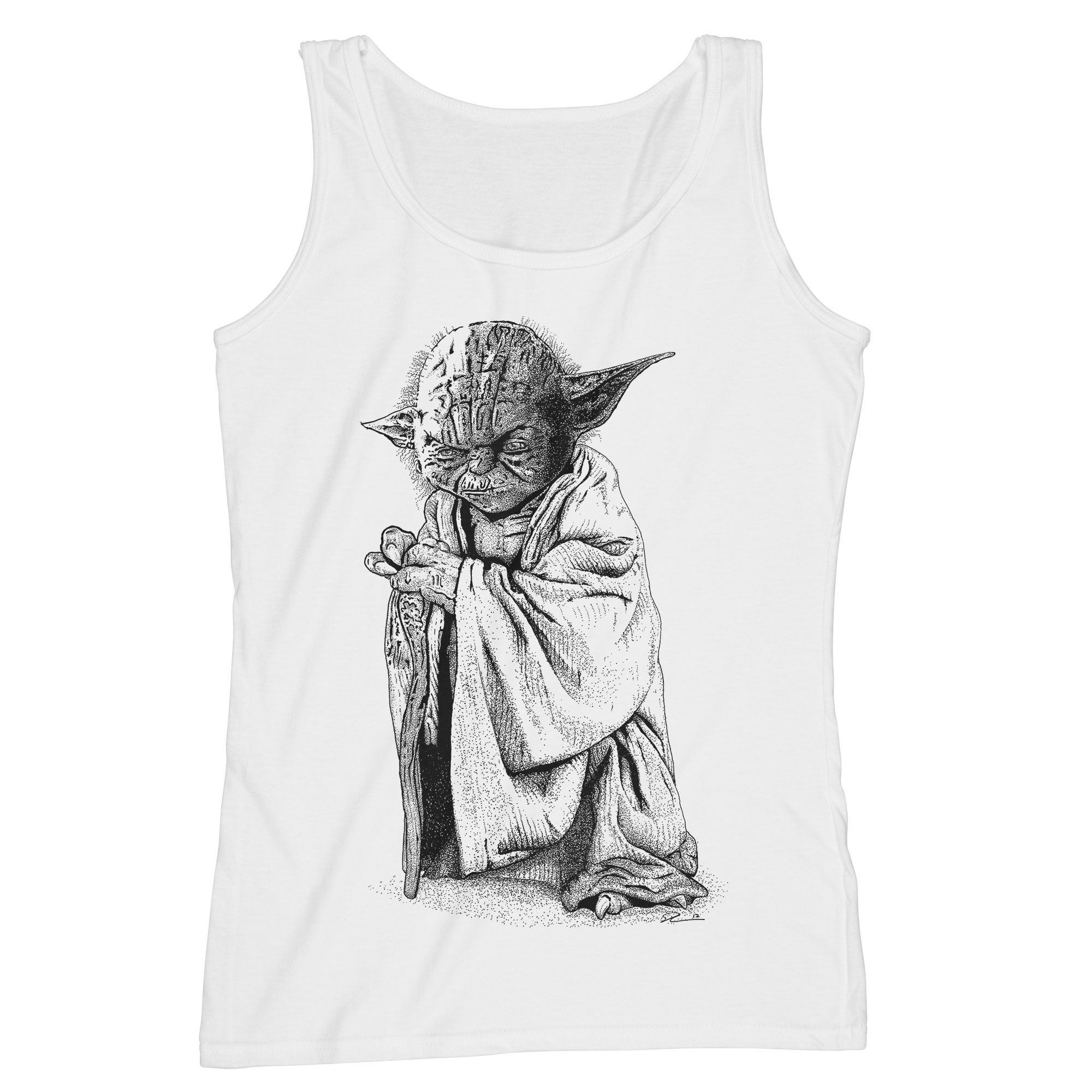 Yoda Star Wars Jedi master pointillism