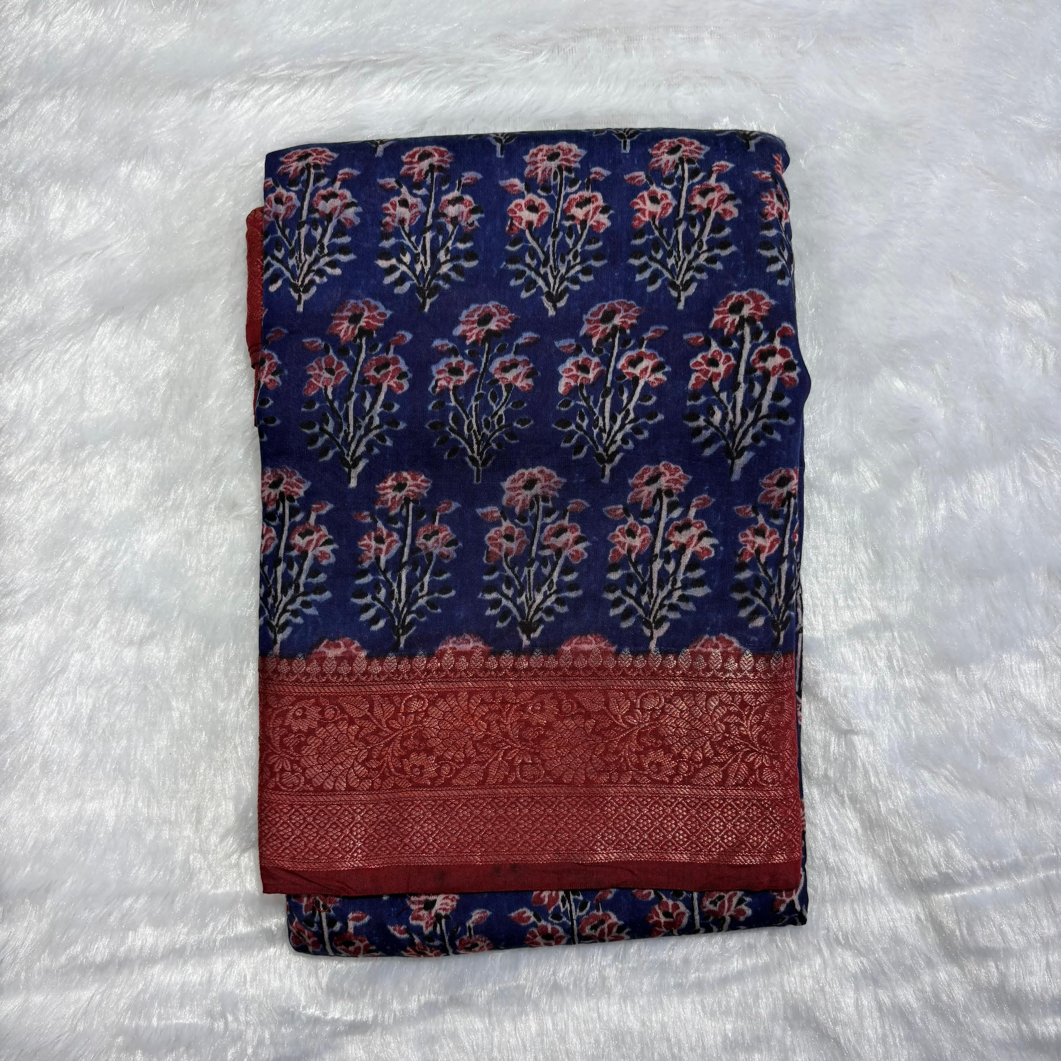 Cotton Kalamkari Saree