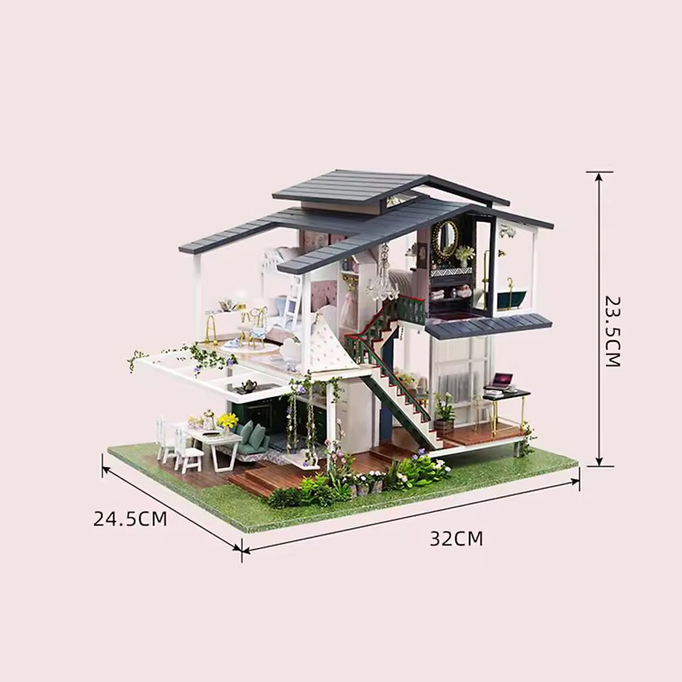 Thumbnail: Romantic Modern Villa - DIY Handcraft Mini Doll House 