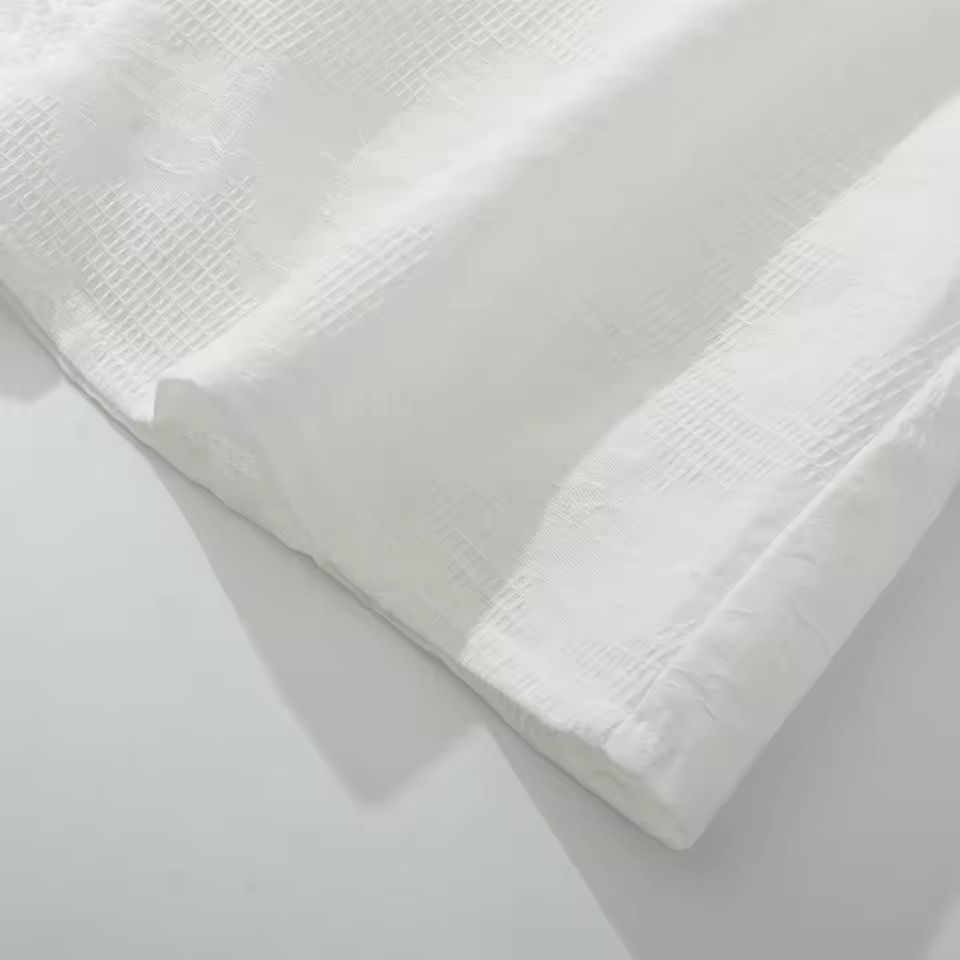 Thumbnail: Vintage White Lace Square Neck Cropped Top & Maxi Skirt Matching Set