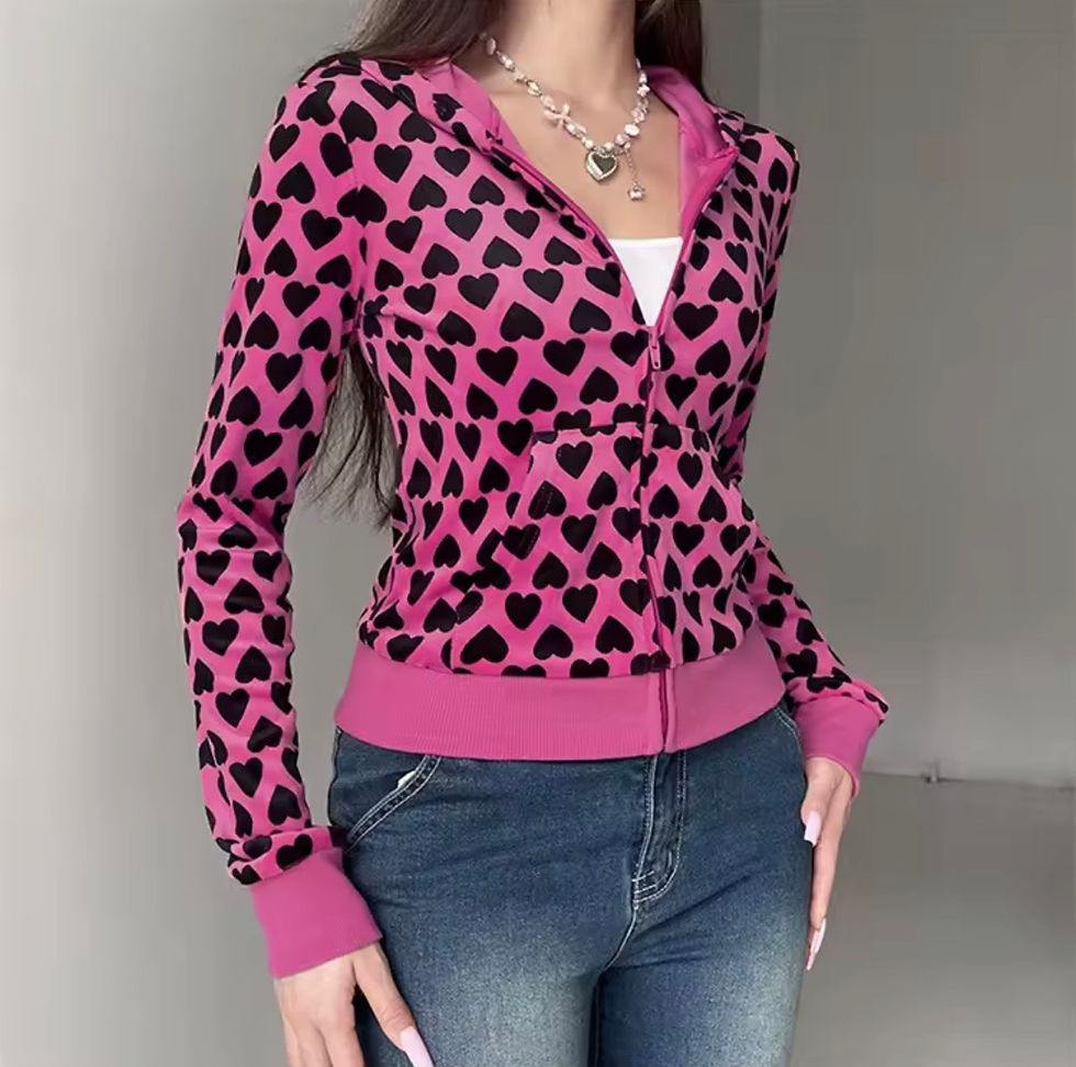 Thumbnail: Y2K Hot Pink Basic Jacket 