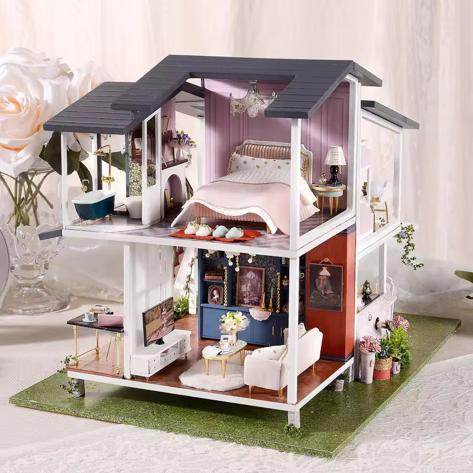 Thumbnail: Romantic Modern Villa - DIY Handcraft Mini Doll House 