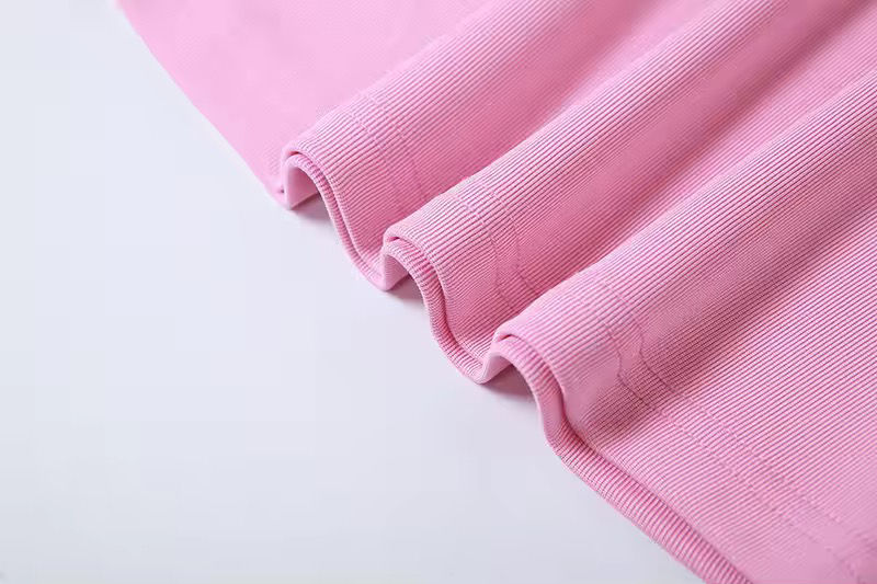 Thumbnail: Pink Sleeveless Turtleneck Crop Top