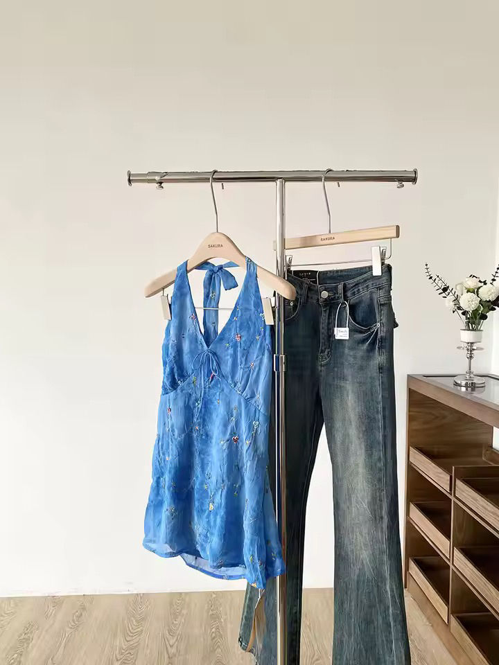 Thumbnail: Early 2000s Summer Blue Top 