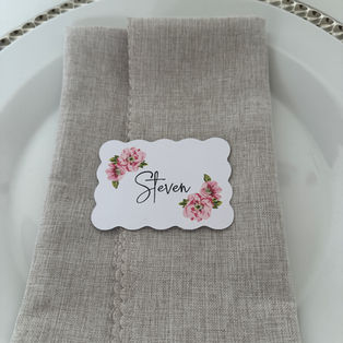 Card name place setting.