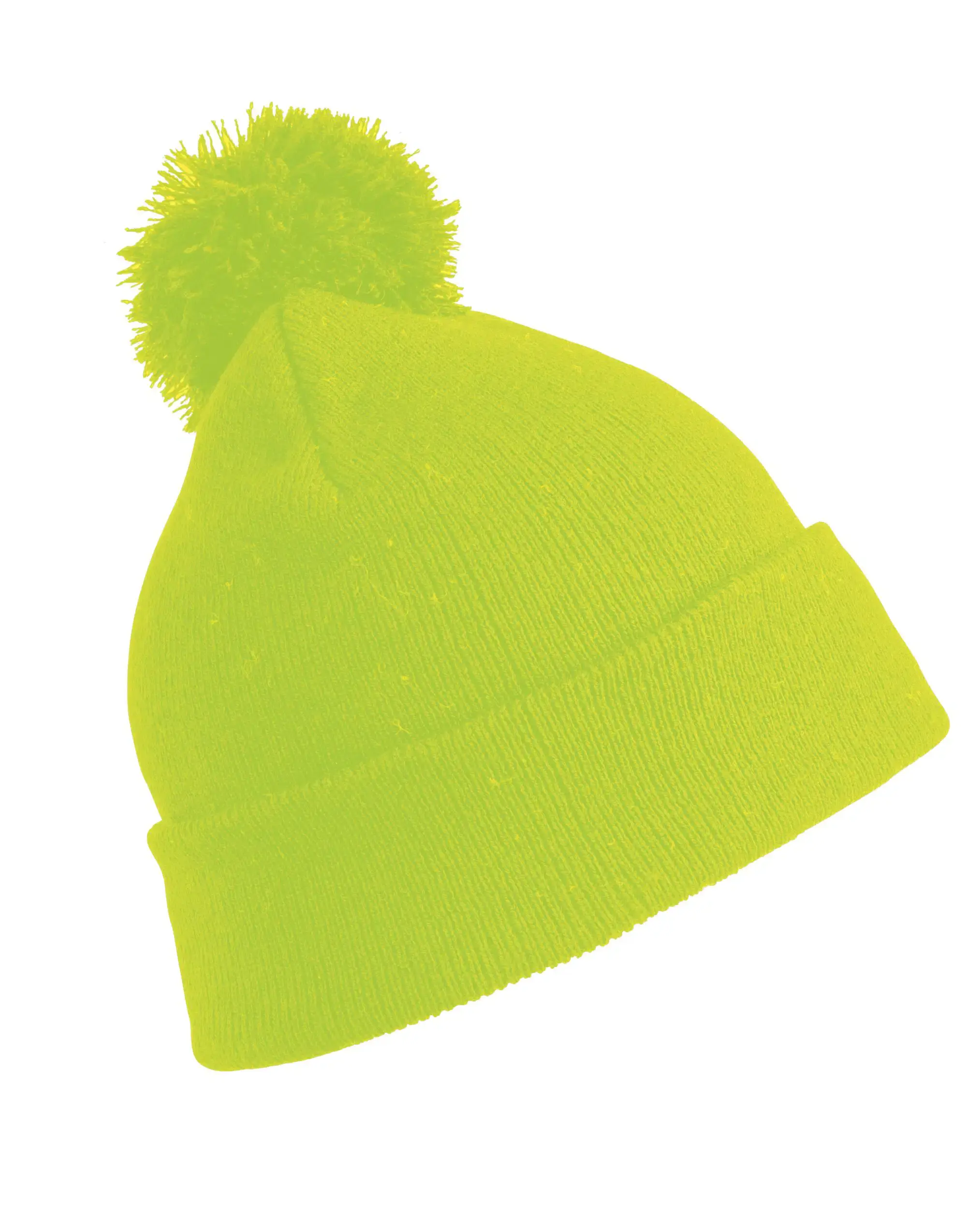 High Vis Pom Pom Beanie