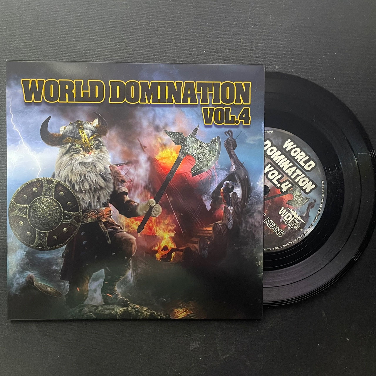 "World Domination Vol. 4" 7-inch Record + MP3