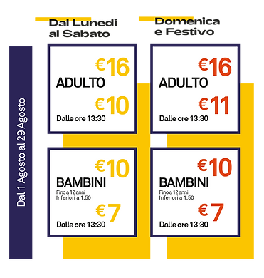 Tariffe Alta stagione