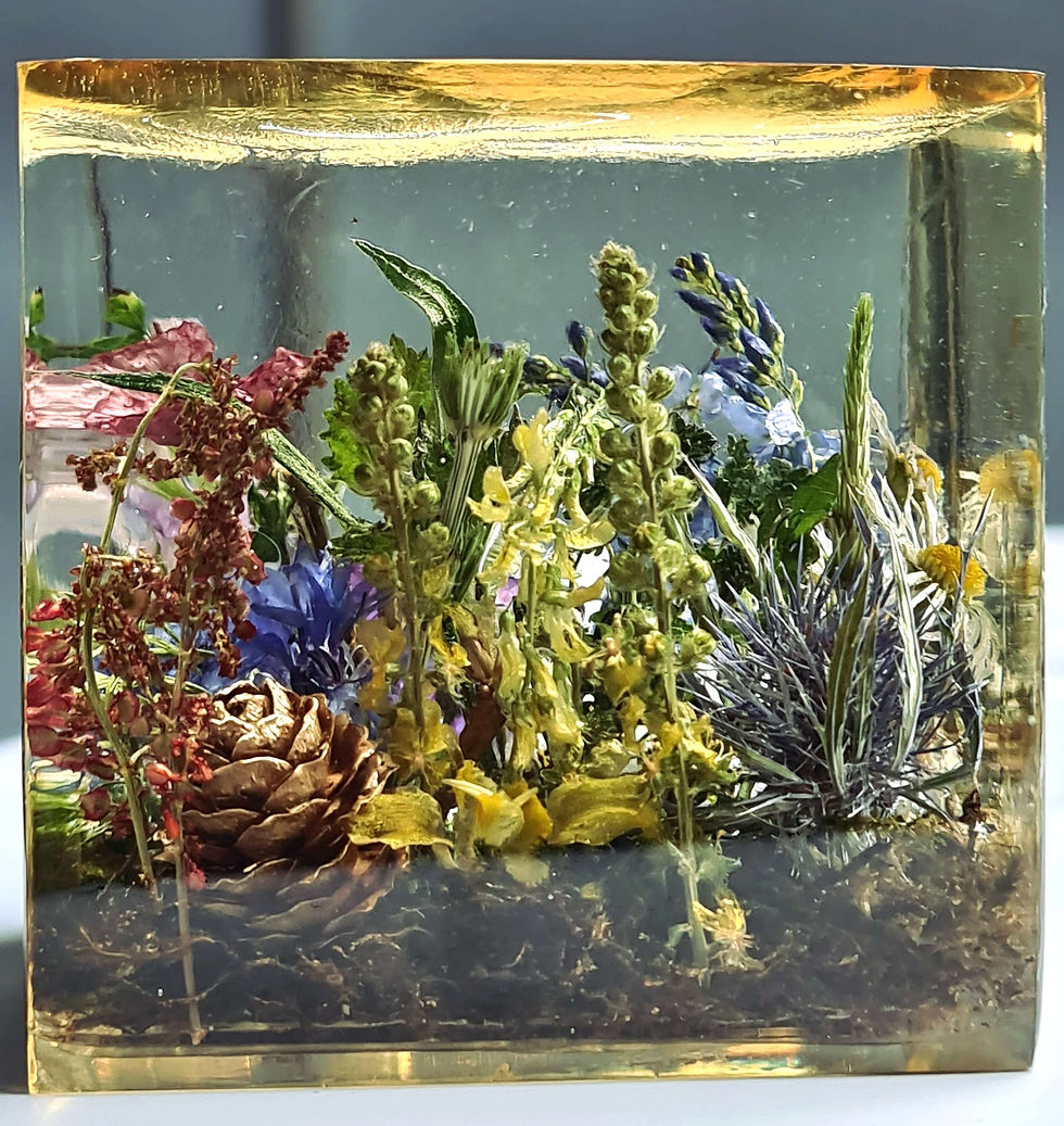 Thumbnail: Pressepapier Wilde Bloemen 
