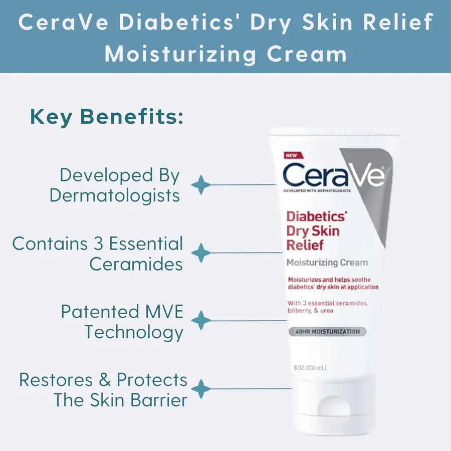 CeraVe Diabetics Dry Skin Relief Cream