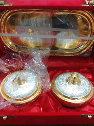 German Silver Katori Tray Set