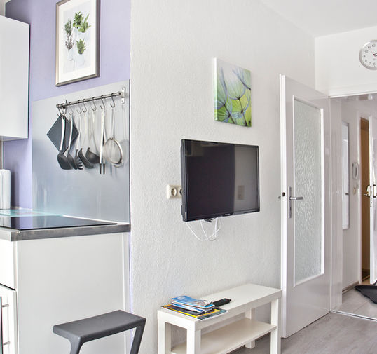 Teilansicht Wohnkueche Apartment Paula - Augsburg Innenstadt