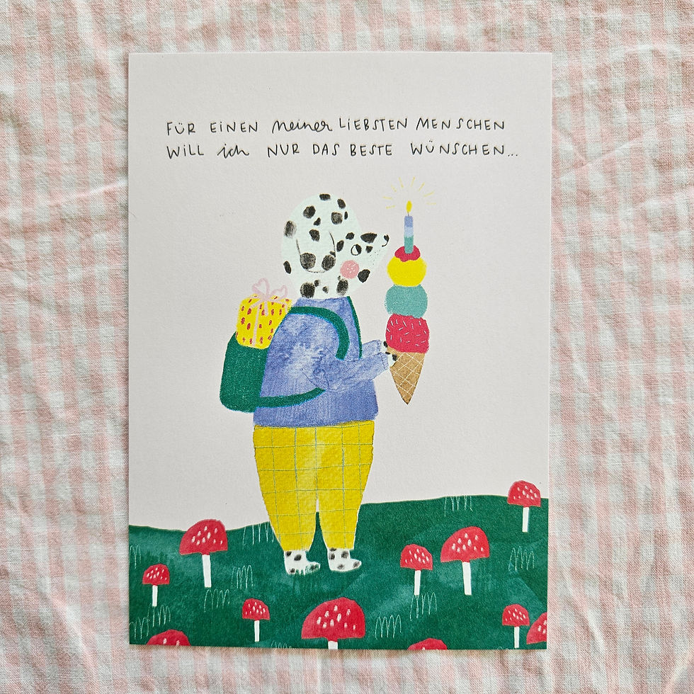 Miniaturbild: Postkarte Sausenfest by Maria Hächler x froleinmint