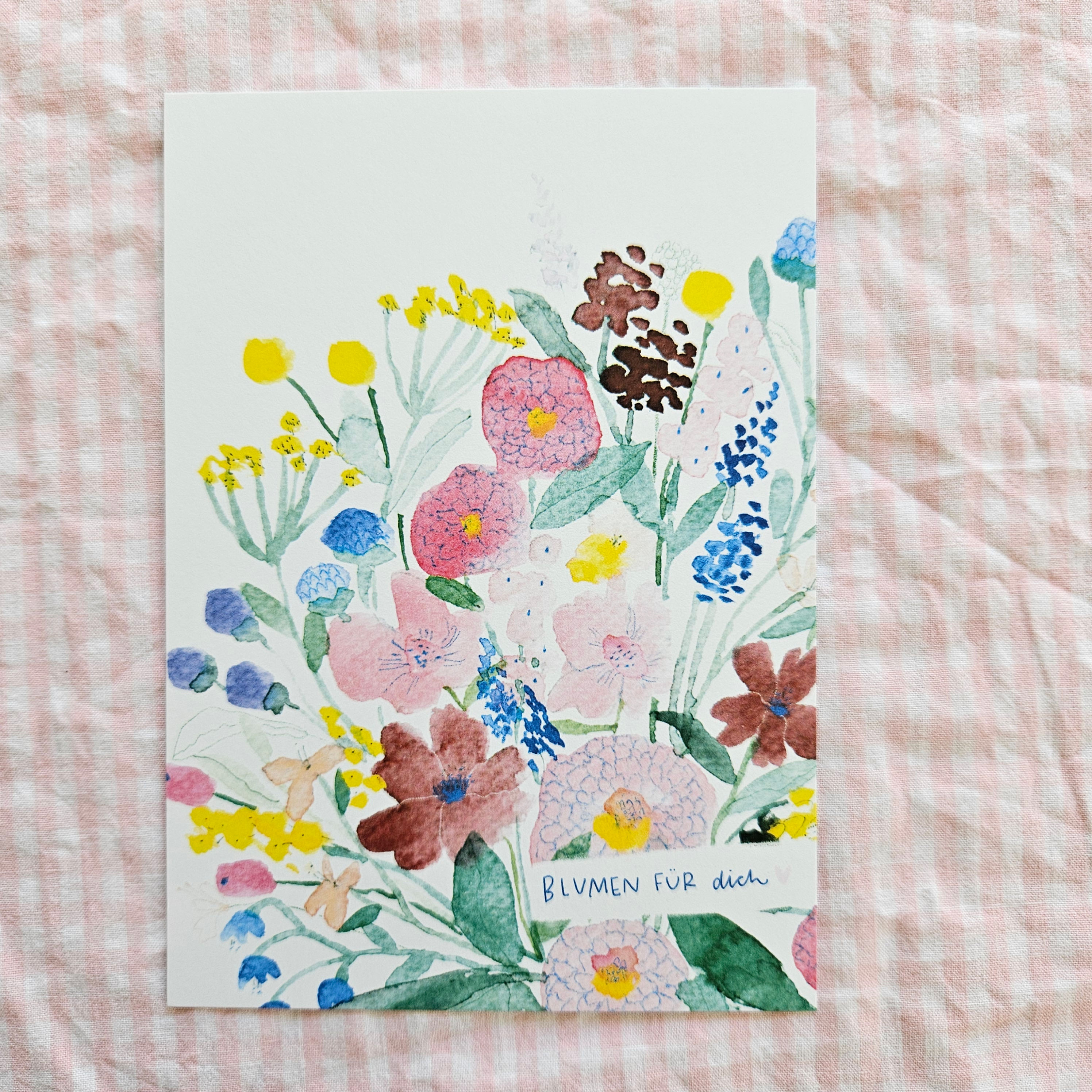 Postkarte "Blumen für dich"