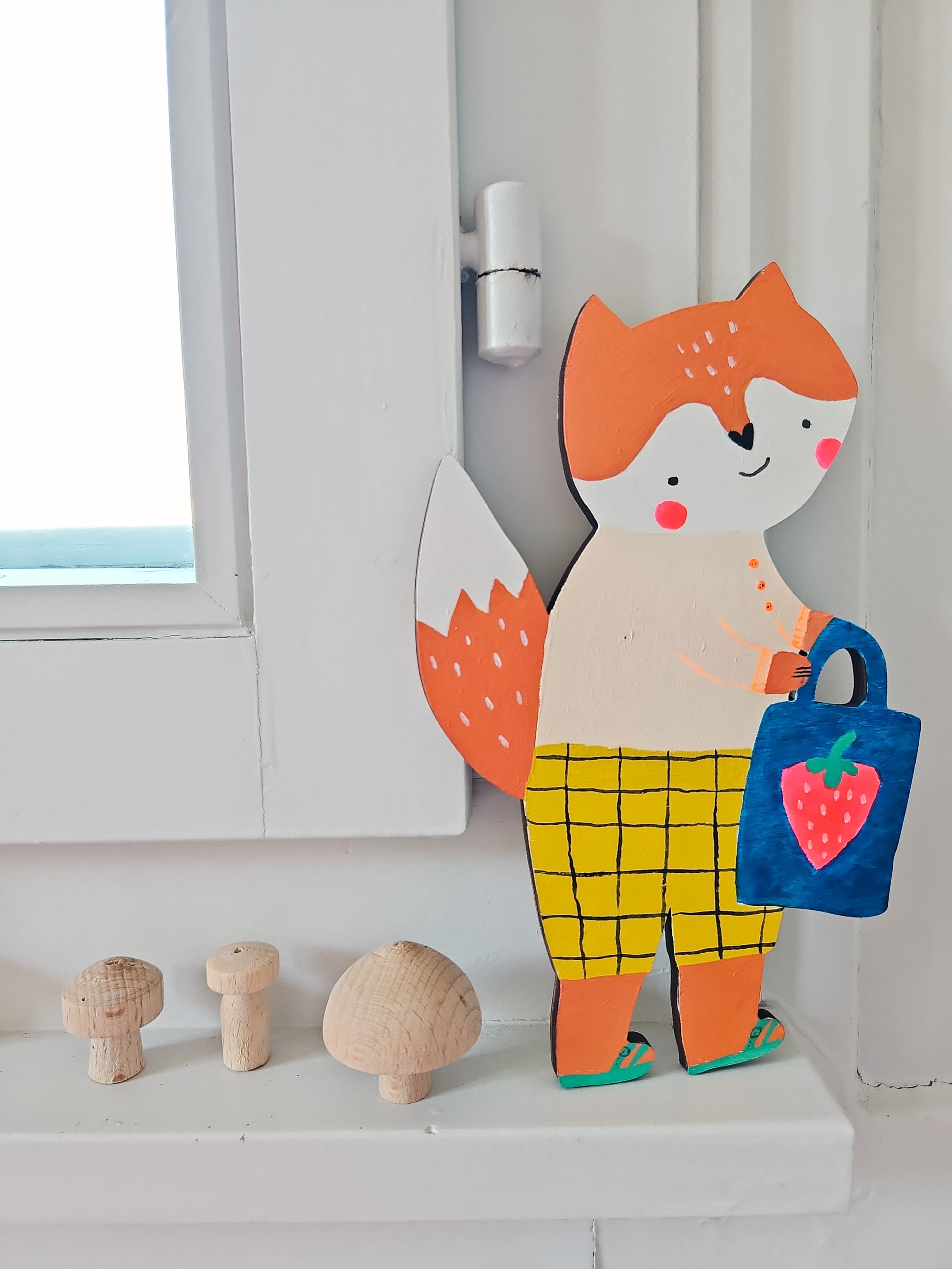 Wandschmuck "Frau Fuchs" ohne Aufhänger