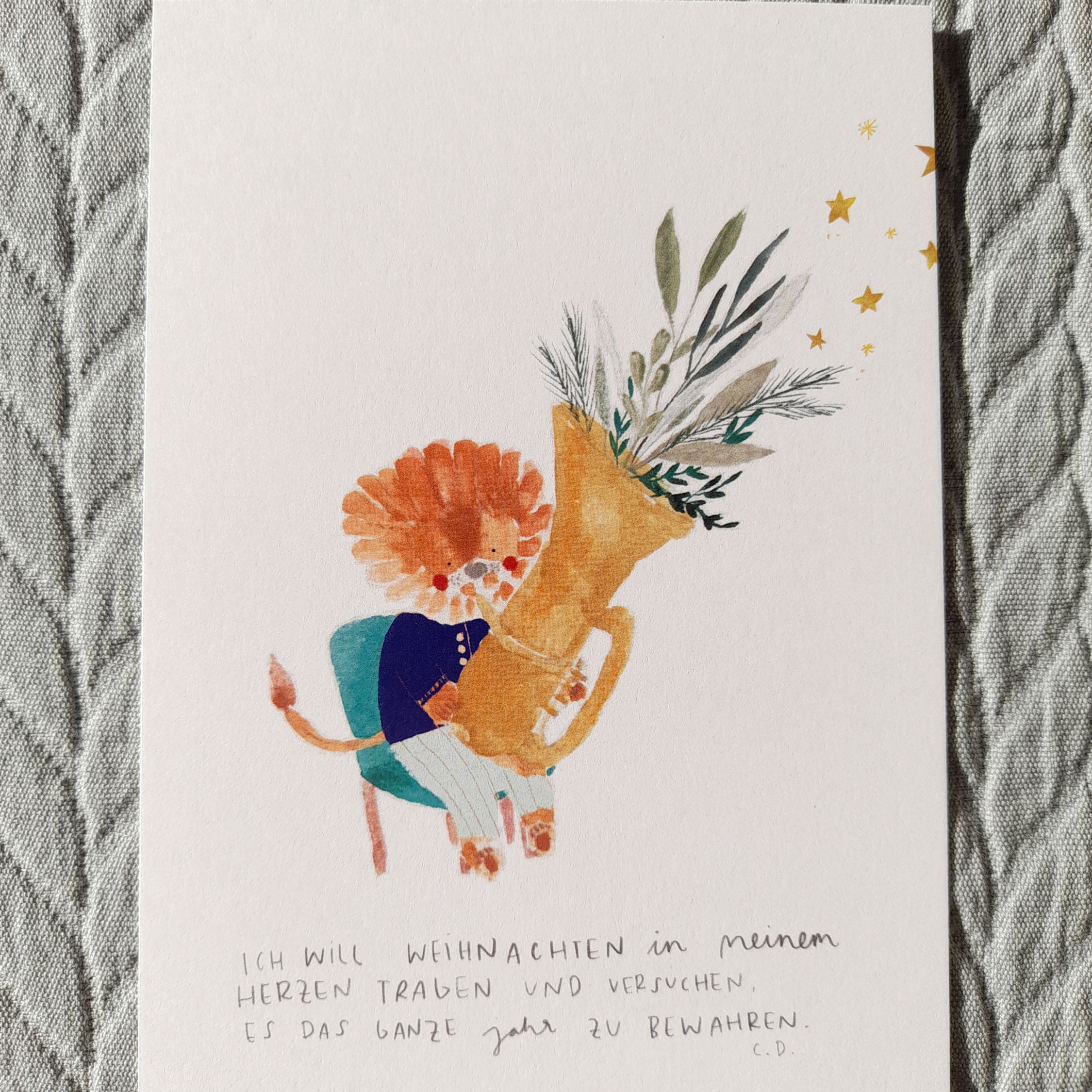 Postkarte "Musik im Herzen"