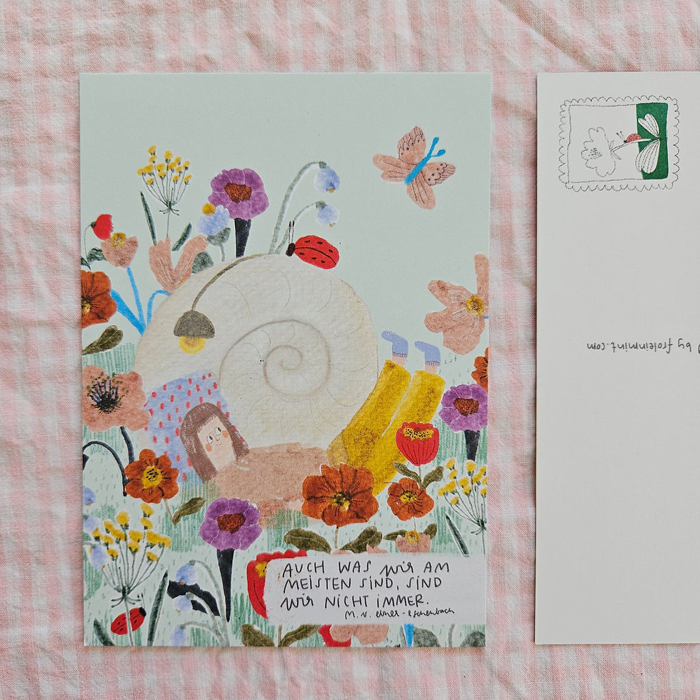 Miniaturbild: Postkarte "Über sich hinauswachsen"