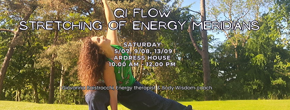 Qi-Flow, Stretching of energy meridians & coffee break at Ardress House