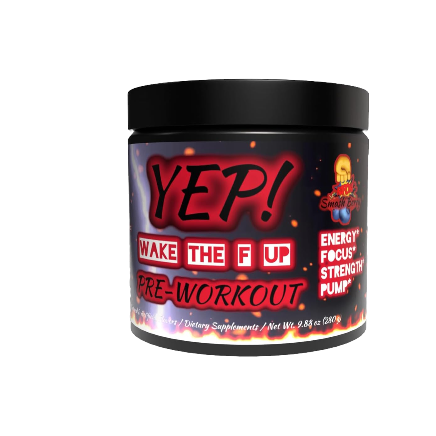 YEP Wake The Faith Up Advanced Pre Workout - Up to 40 Servings - Smash Berry
