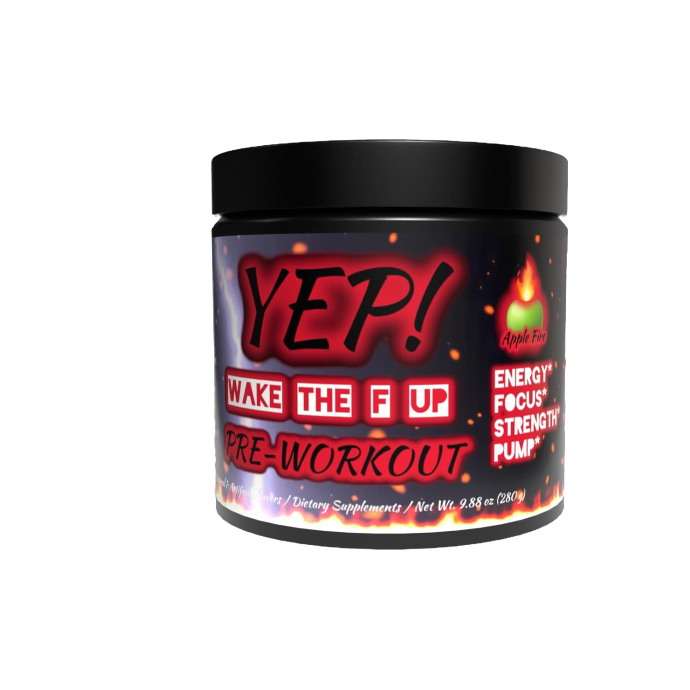 YEP Wake The Faith Up Advanced Pre Workout - Up to 40 Servings - Apple Fire