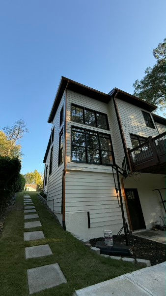 Exterior painting of house