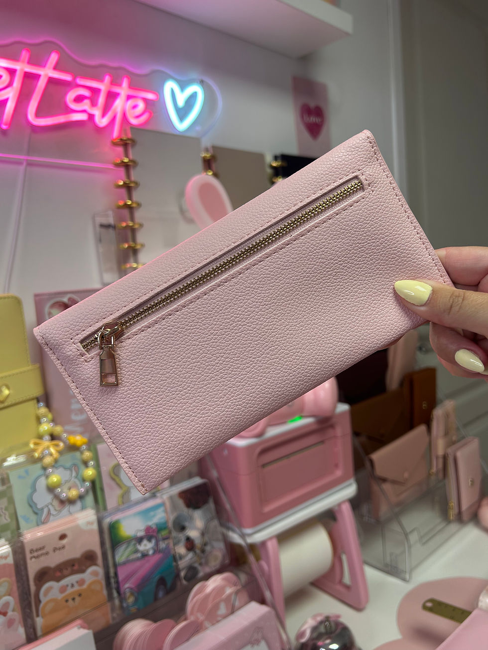 Miniature : Portefeuille luxe Rose clair