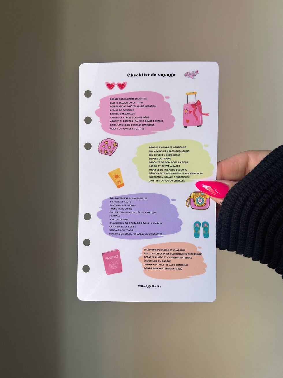 Miniature : Check-list de voyage 