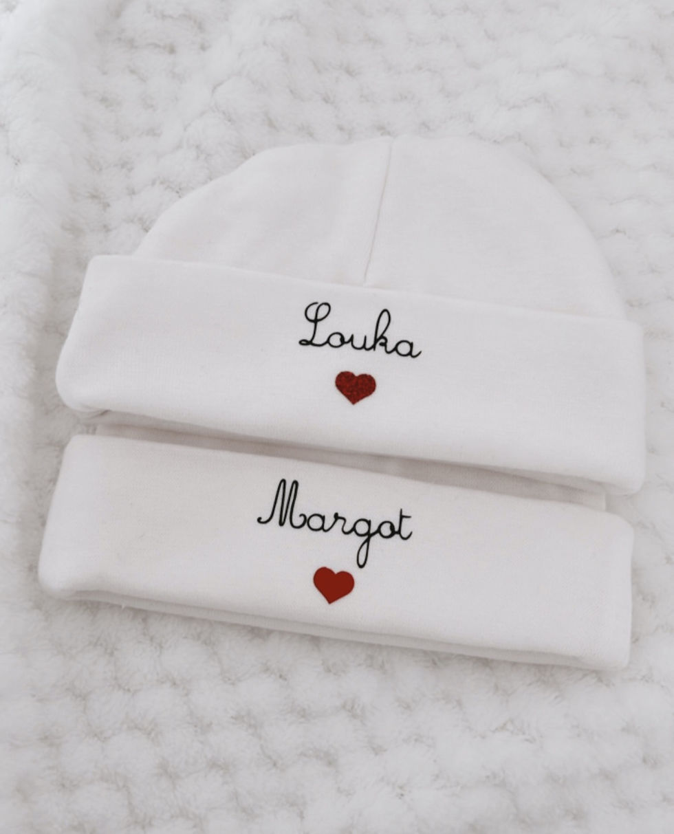 Miniature : Bonnet de naissance personnalisé