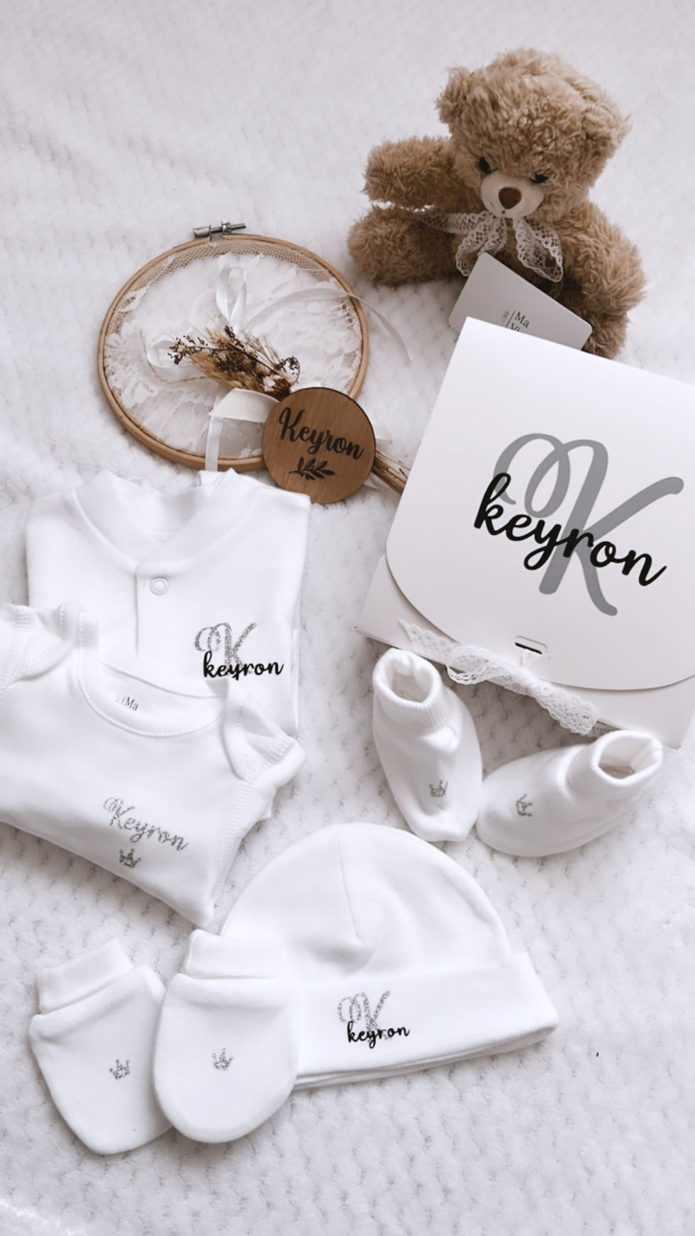 Coffret naissance personnalisé coton