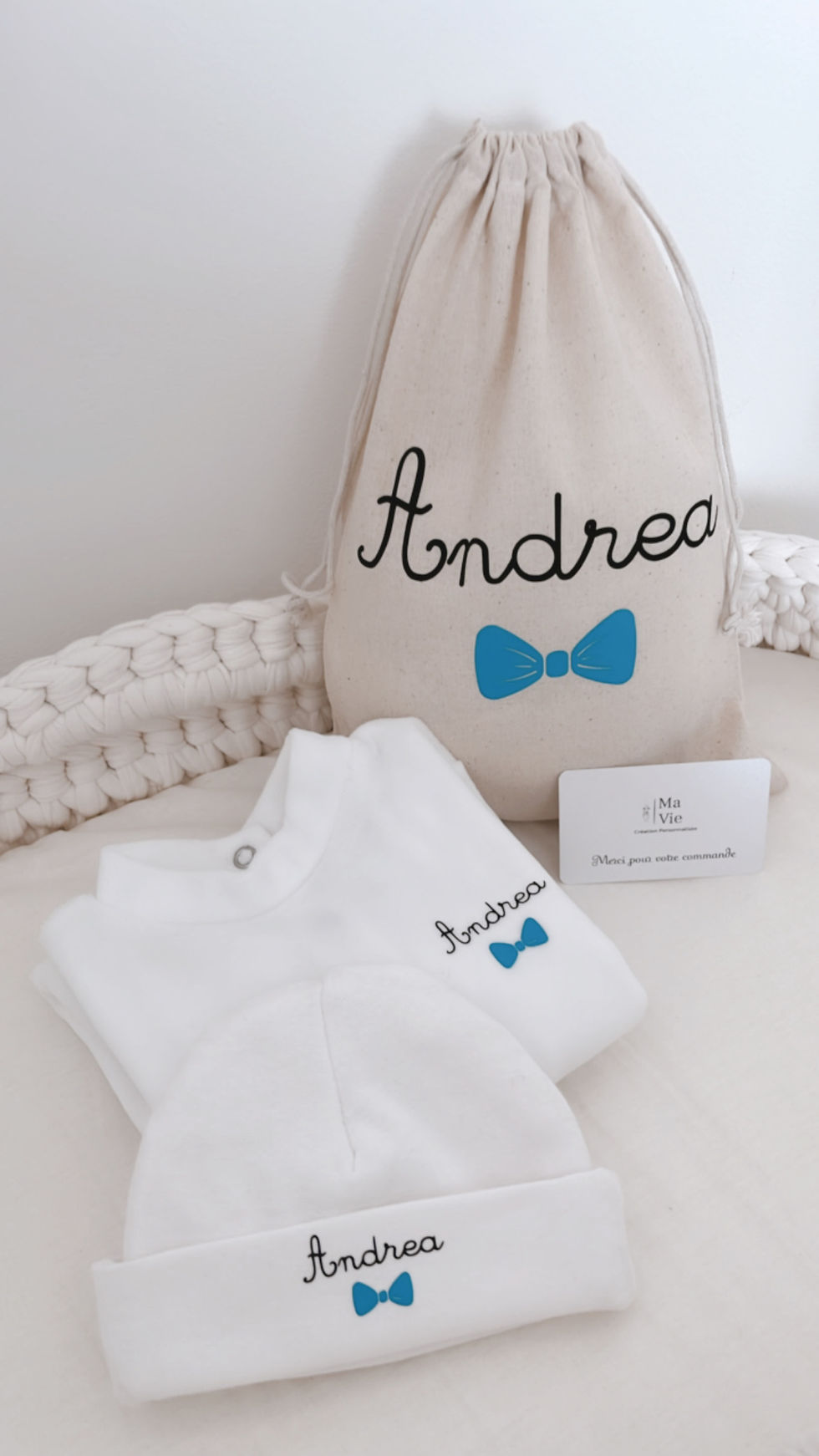 Miniature : Tenue de naissance personnalisée