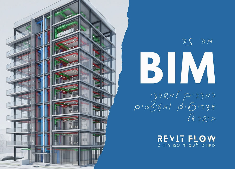 מה זה BIM למה כולם מדברים על זה ומה זה אומר בפועל להעביר משרד אדריכלות לעבודה בשיטת BIM