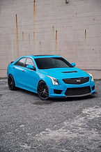 2017 Cadillac ATS equipped with Vertini RSF2.0 wheels alongside a fresh set of Hankook Ventus V12 tires.