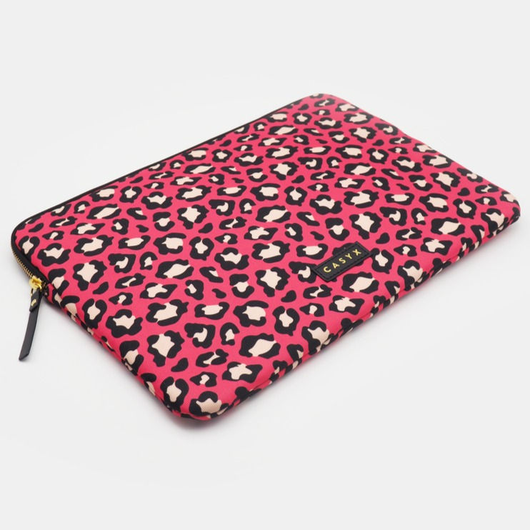 Thumbnail: CasyX Rose Leopard 15 Inch laptophoes