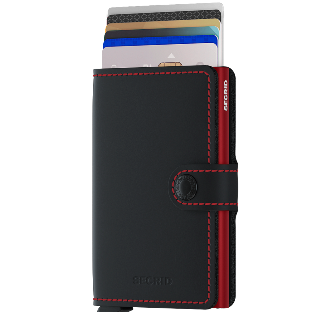 Secrid Miniwallet Matte Black & Red