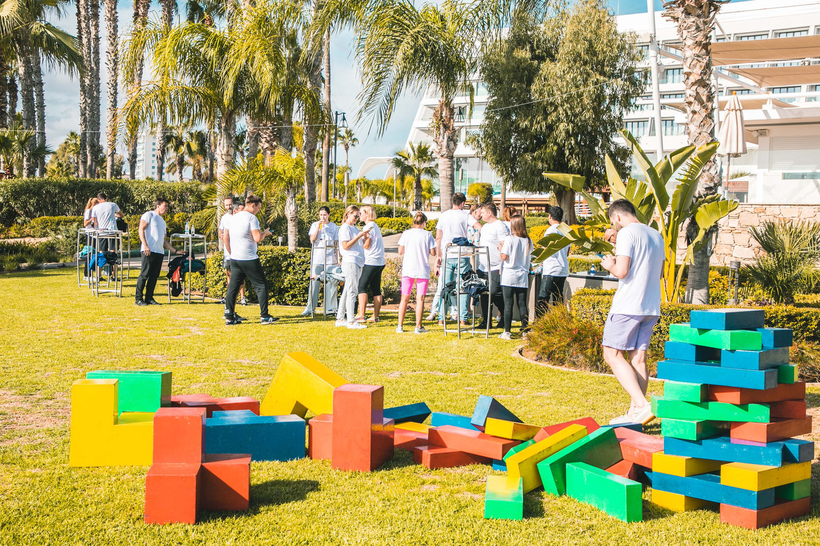 fun games in the grass corporate event