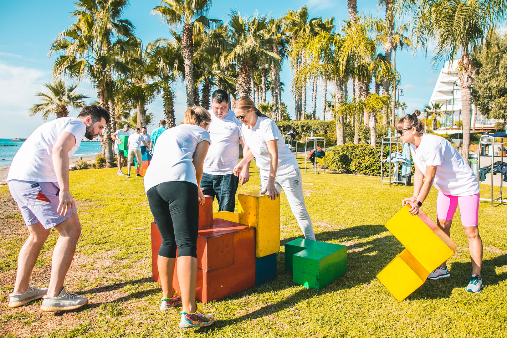 fun games in the grass corporate event