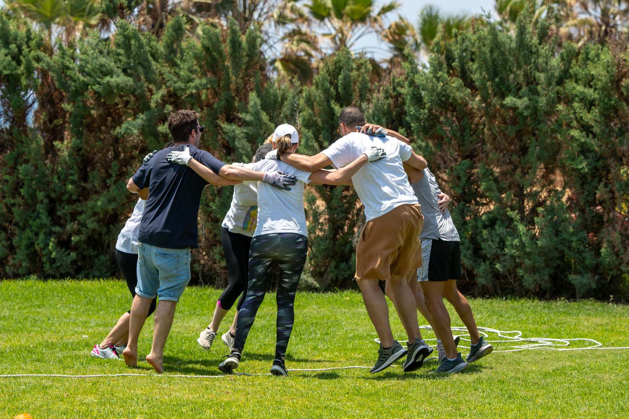 fun games in the grass corporate event