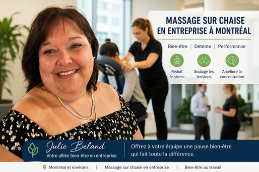 On-site chair massage in Montreal: improve workplace well-being