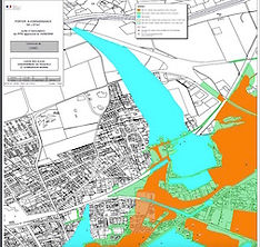 Carte Aléas inondation à Lunel