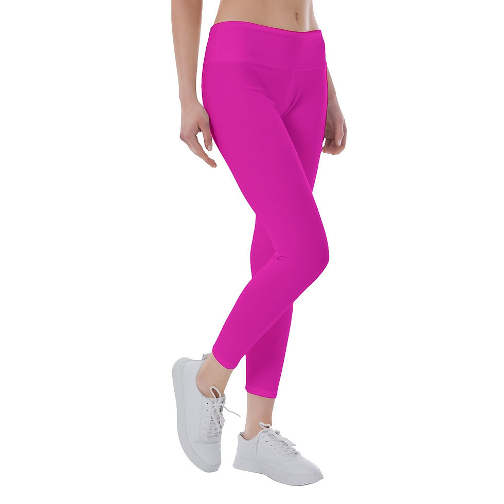 Thumbnail: Ladies Yoga Leggings Fuchsia
