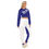 Thumbnail: Crop Sweatshirt & Pant Set White & Blue étoiles Logo
