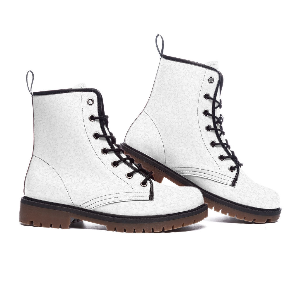 Women's Martin Short Boots White Light Grey Floral