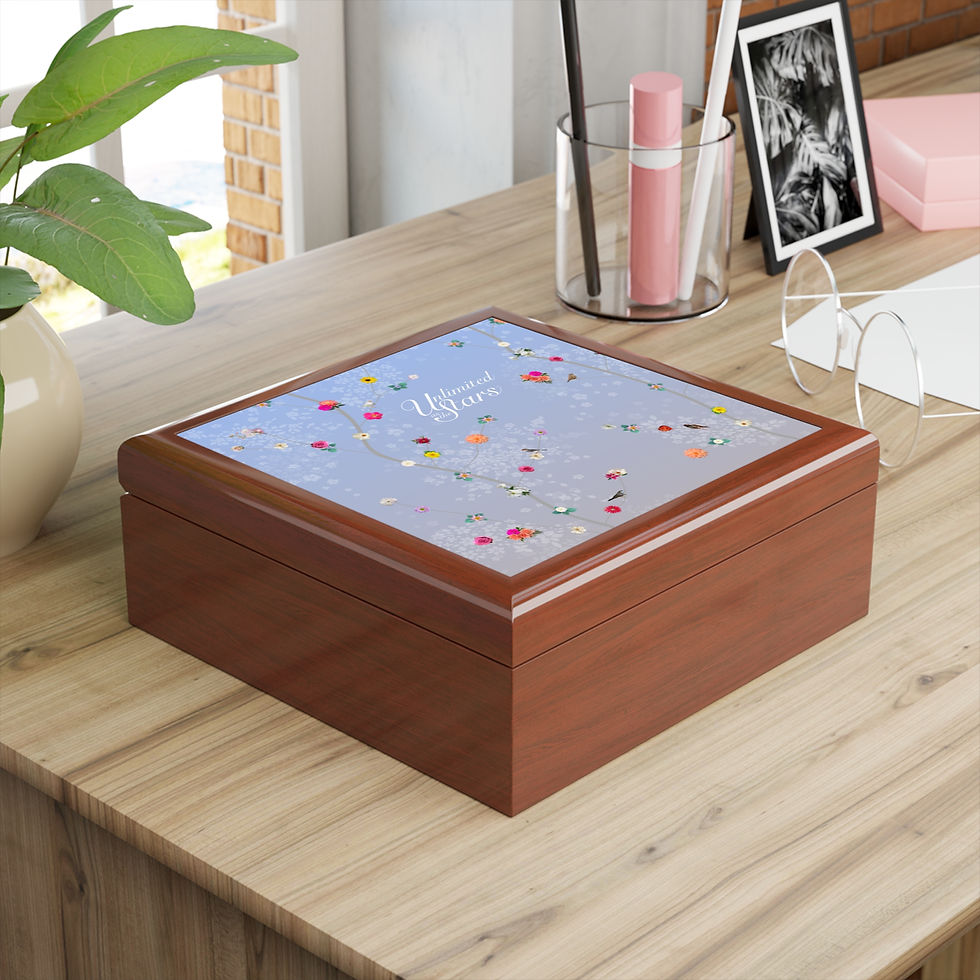 Thumbnail: Jewelry Box Sky Bird Floral Vines