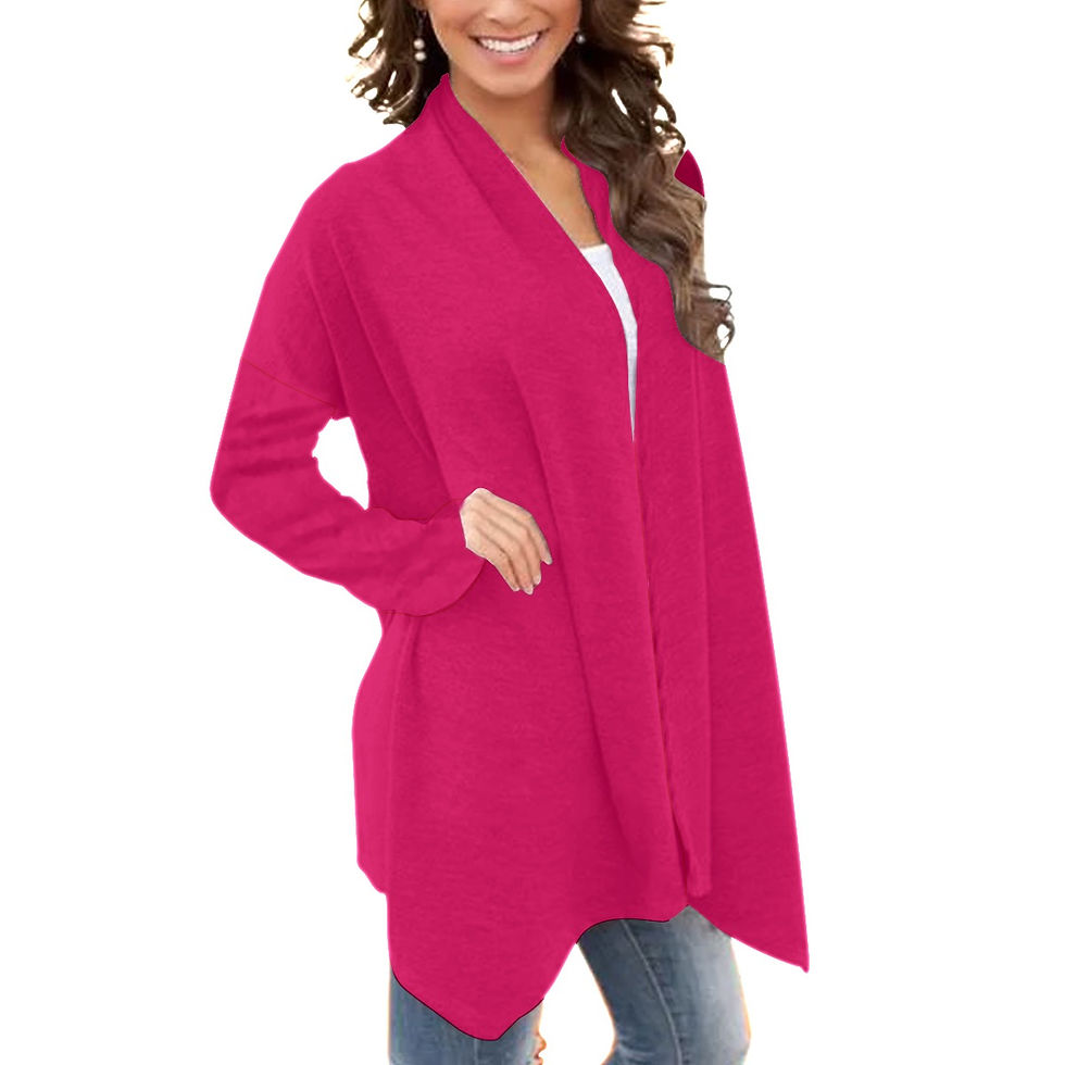 Thumbnail: Long Sleeve Cardigan Magenta