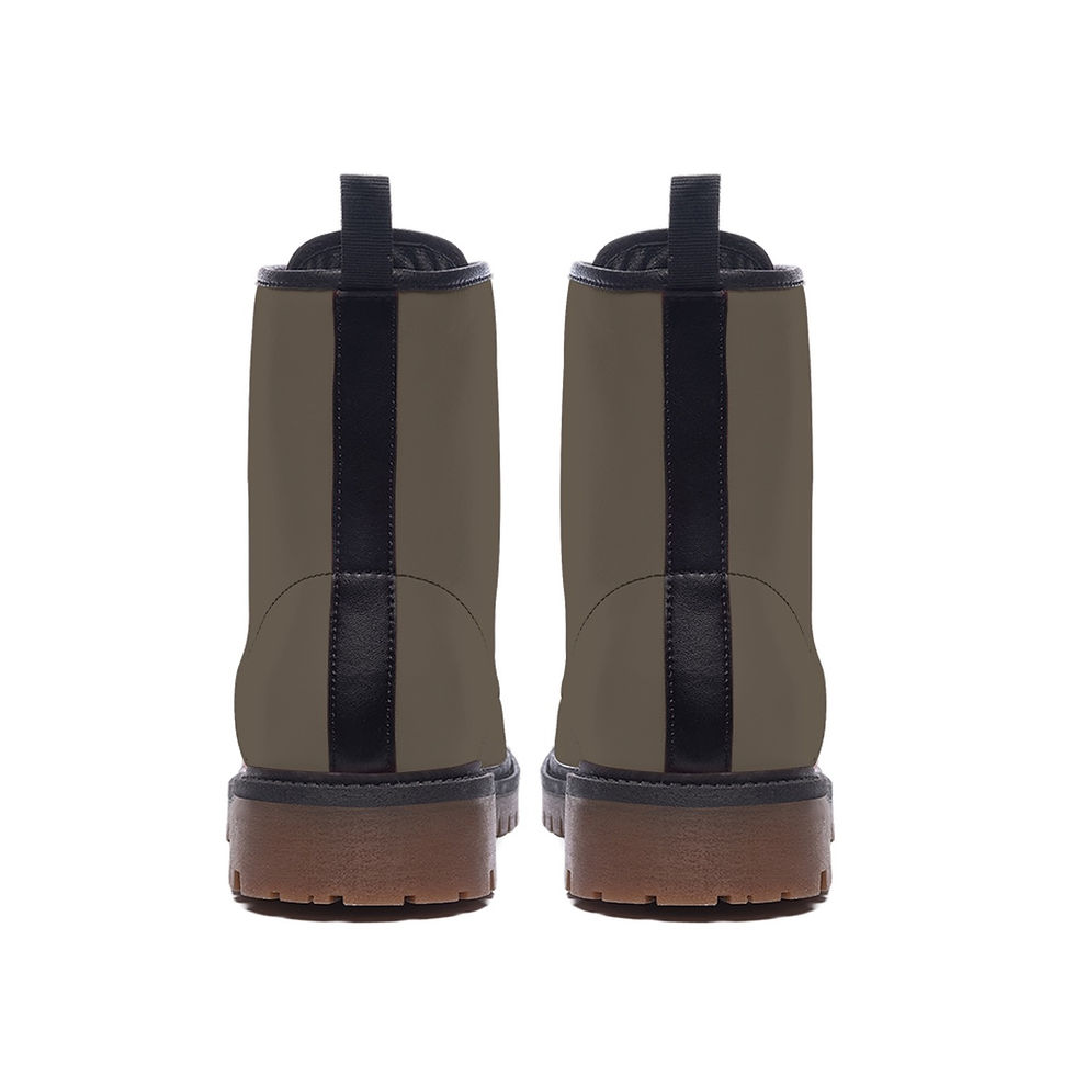 Thumbnail: Women's Martin Short Boots Dark Taupe Black