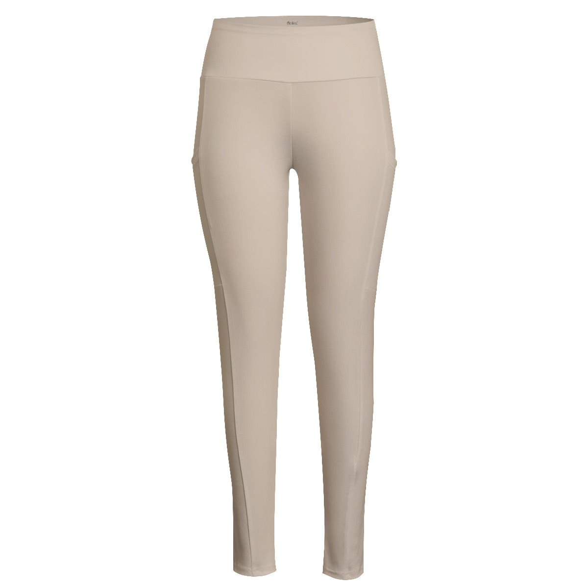 High Waist Leggings With Side Pocket Natural Neutral