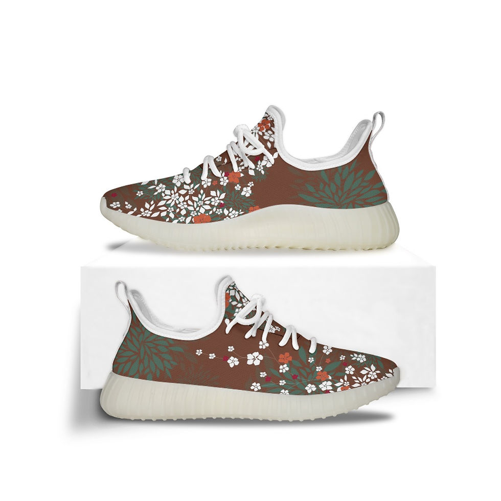 Thumbnail: Women's Sports Shoes Blossom Print Brown
